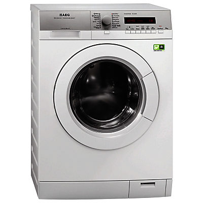 AEG L79485FL Freestanding Washing Machine, 8kg Load, A+++ Energy Rating, 1400rpm Spin, White AEG L79485FL Freestanding Washing Machine, 8kg Load, A+++ Energy Rating, 1400rpm Spin, White